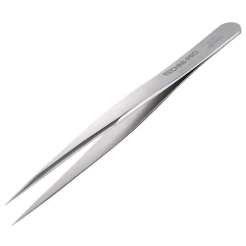 High Precision Tweezers, Style 3C, Super Alloy Anti-Mag, Fine, Pointed, 4.3"
